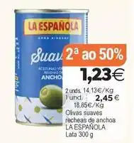 Plenus Supermercados La española - olivas suaves recheas de anchoa oferta