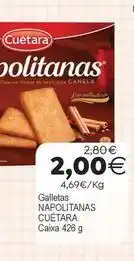 Plenus Supermercados Cuétara - napolitanas oferta