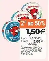 Plenus Supermercados La vaca que ríe - queixo en porcions oferta