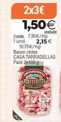 Plenus Supermercados Casa tarradellas - bacon cintas oferta