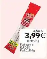Plenus Supermercados Elpozo - fuet casero oferta