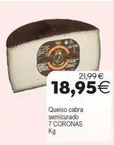 Plenus Supermercados Coronas - queixo cabra semicurado oferta