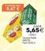 Plenus Supermercados Amstel - cervexa radler oferta