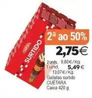 Plenus Supermercados Cuétara - galletas surtido caixa oferta