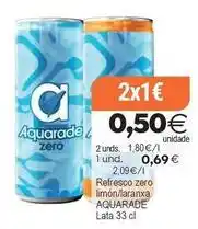 Plenus Supermercados Aquarade - refresco zero limon/laranxa oferta