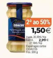 Plenus Supermercados Cidacos - esparragos cortos oferta