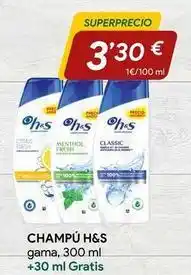 Minymas H&s - champú oferta