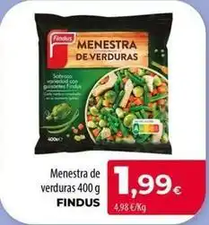 Spar La Palma Findus - menestra de verduras oferta