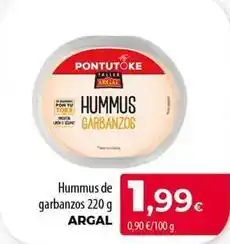 SPAR Lanzarote Argal - hummus de garbanzos oferta