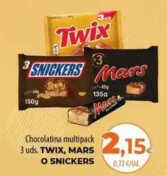 SPAR Lanzarote Twix - chocolatina multipack oferta