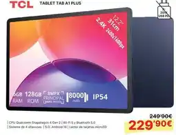 Dynos Informática Tcl - tablet tab a 1 plus oferta