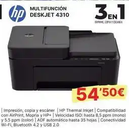 Dynos Informática Hp - multifuncion deskjet 4310 oferta