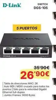 Dynos Informática D-link - tabla de directores oferta