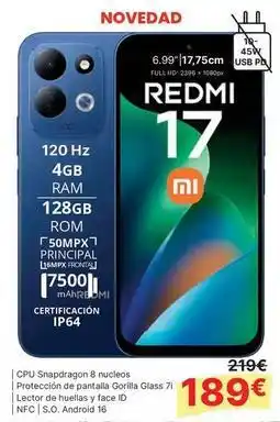 Dynos Informática Xiaomi - redmi 17 oferta