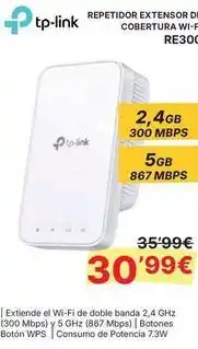 Dynos Informática Tp-link - repetidor extensor de cobertura wi-fi re300 oferta