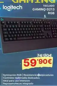 Dynos Informática Logitech - teclado gaming g213 rgb oferta