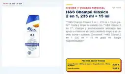 Sangüi H&s - champú clásico 2 en 1, 2 35 ml + 15 ml oferta