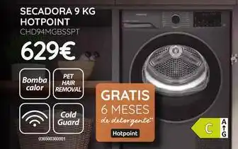 Hotpoint - secadora 9 kg