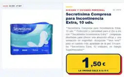 Sangüi Secretísima - compresa para incontinencia extra oferta