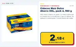 Sangüi Cidacos - maiz dulce ahorro xxl oferta