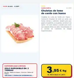 Sangüi Solo - chuletas de lomo de cerdo con hueso oferta