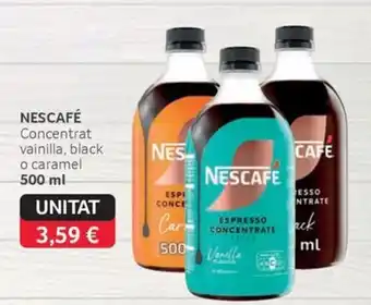 Nescafe concentrat vainilla, black o caramel