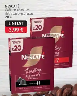 GM Cash & Carry Nescafe cafe en capsules ristretto o espresso oferta