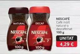 GM Cash & Carry Nescafe cafe molt natural o descafeinat oferta