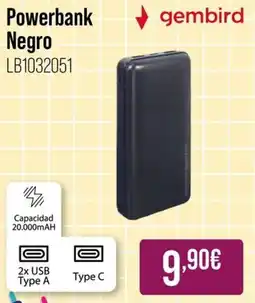 MR Micro Gembird powerbank negro lb1032051 oferta