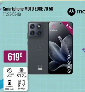 Smartphone moto edge 70