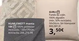 IKEA Antracita - humlemott manta oferta