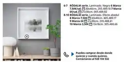 IKEA Códa em pódalm serie. laminado, negro 6 marco oferta
