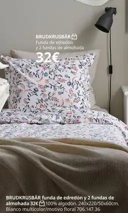 IKEA Blanco - funda de edredon y 2 fundas de almohada oferta