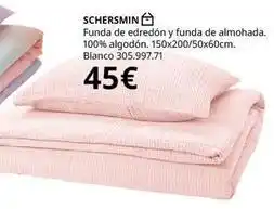 IKEA Blanco - funda de edredon y funda de almohada oferta