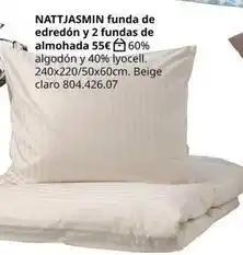 IKEA Claro - nattyjasmin funda de edredon y 2 fundas de almohada oferta