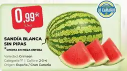 SPAR Gran Canaria Origen - sandía blanca sin pipas oferta