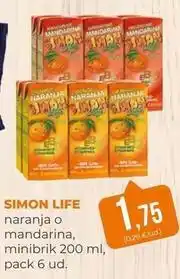 SPAR Gran Canaria Simon life - naranja o mandarina minibrik oferta