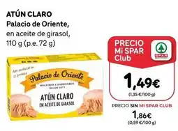 SPAR Gran Canaria Palacio de oriente - atún claro oferta