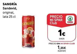 SPAR Gran Canaria Sangre de toro - sandevid oferta