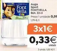 Plenus Supermercados Font vella - auga sport oferta