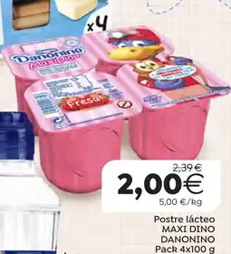 Supermercados Aquí Danonino postre lácteo maxi dino oferta