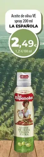 SPAR Lanzarote La Española aceite de oliva ve spray oferta