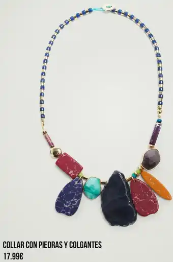 Parfois Collar con piedras y colgantes oferta