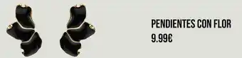 Parfois Pendiente con flor oferta