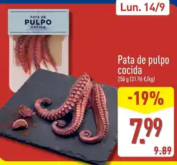 ALDI Pata de pulpo cocida oferta