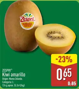 ALDI Zespri kiwi amarillo oferta