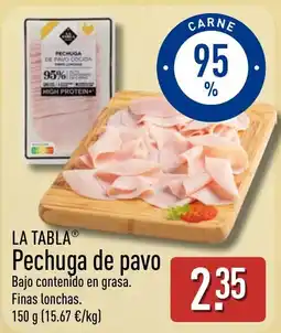 ALDI La tabla pechuga de pavo oferta