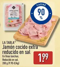 ALDI La tabla jamón cocido extra reducido en sal oferta