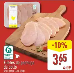 ALDI Filetes de pechuga de pollo oferta