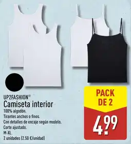 ALDI Up2fashion camiseta interior oferta